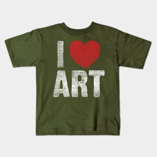 I Heart Art Kids T-Shirt